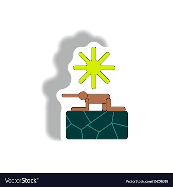 Drought and thirsty man in desert vector image