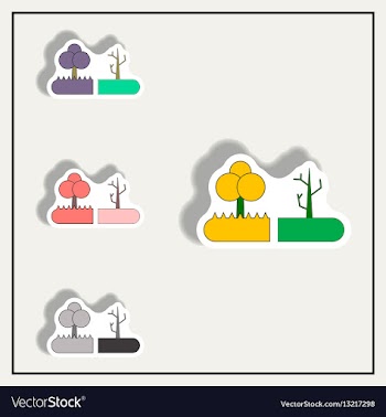 Drought and trees drought effects on plants vector image