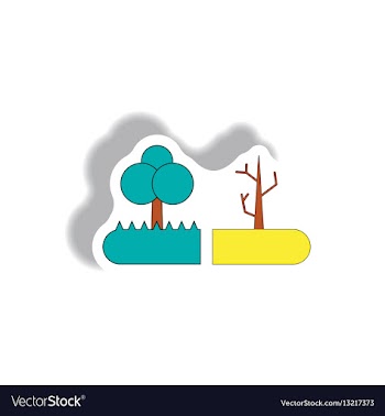 Drought and trees drought effects on plants vector image