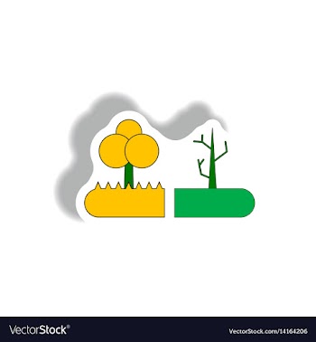 Drought and trees drought effects on plants vector image