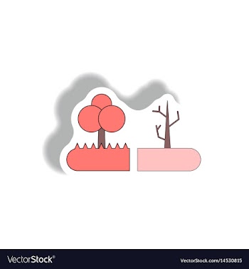 Drought and trees drought effects on plants vector image