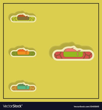 Drought effects on fish and nature collection vector image