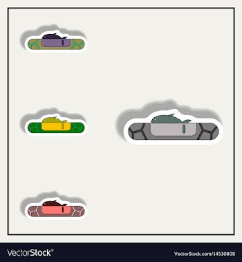 Drought effects on fish and nature set vector image