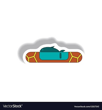Drought effects on fish and nature vector image