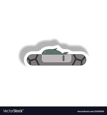 Drought effects on fish and nature vector image