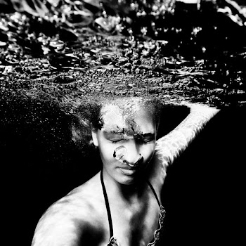 drowning woman