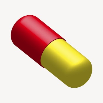 Drug capsule clipart, illustration vector. | Free Vector - rawpixel