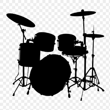 Drum kit png silhouette, musical | Free PNG - rawpixel