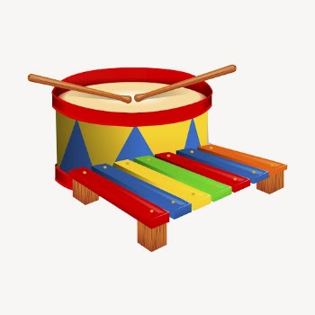 Drums, xylophone collage element, musical | Free PSD - rawpixel