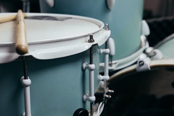 Drumsticks Resting On Snare