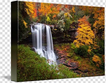 Dry Falls Highlands Cullasaja Falls Cullasaja River Waterfall, waterfall scenery transparent background PNG clipart