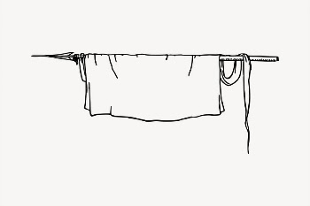 Drying clothes clipart, vintage hand | Free Vector - rawpixel