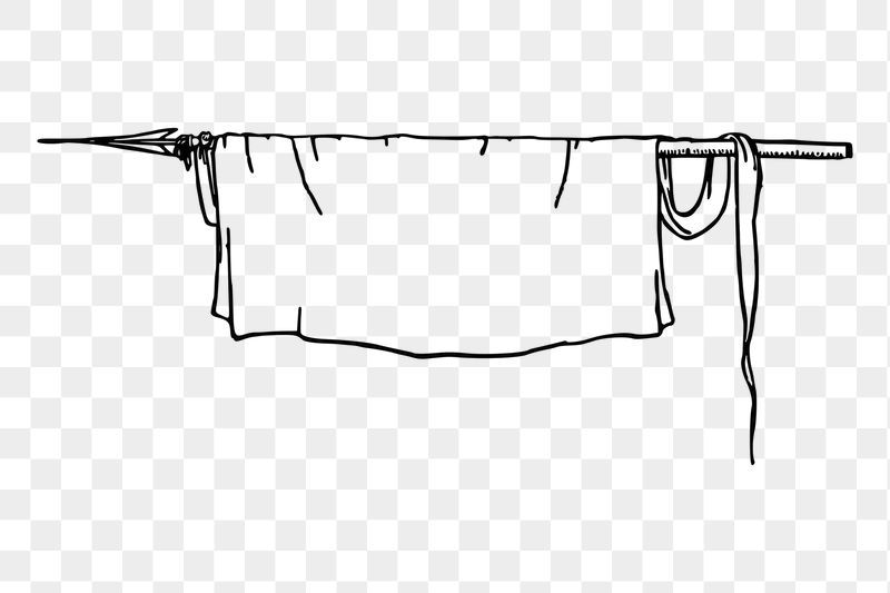 Drying clothes png sticker illustration, | Free PNG - rawpixel