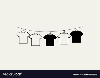 Drying clothes vector image