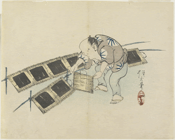 Drying Laver (1830s) print in high | Free Photo - rawpixel