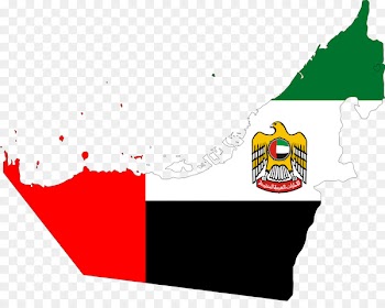 Dubai Abu Dhabi Map Flag of the United Arab Emirates - uae 