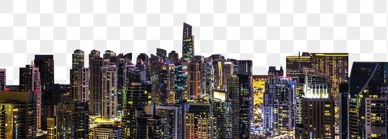 Dubai cityscape png border, transparent | Free PNG - rawpixel