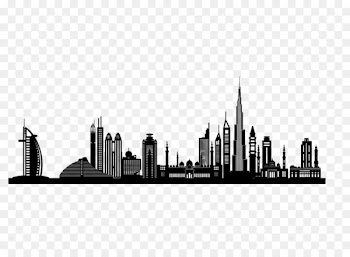 Dubai Silhouette Skyline Clip art - city ​​building 