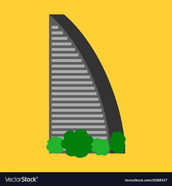 Dubai uae of burj al arab hotel burj al arab is vector image