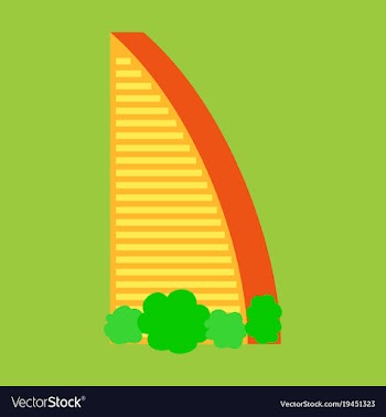 Dubai uae of burj al arab hotel burj al arab is vector image