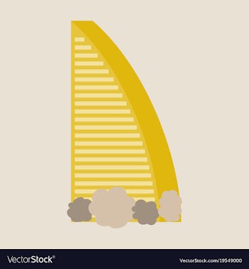 Dubai uae of burj al arab hotel burj al arab is vector image