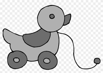 Duck Animal Free Black White Clipart Images Clipartblack - Pink Baby Toys Clipart
