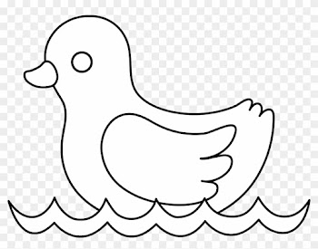 Duck Clipart Baby Toy - Black And White Images For Baby