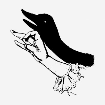 Duck hand shadow puppet illustration. | Free Photo - rawpixel