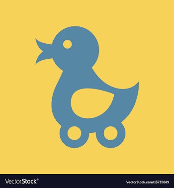Duck toy vector image