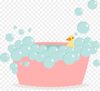 Duck Water bird Goose Swan - Pink cute bubble bath vector 