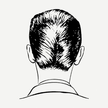 Ducktail men's haircut drawing, hairstyle | Free PSD - rawpixel