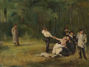 Duel, study, 1896 | Free Photo - rawpixel