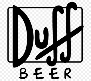 Duff Beer Homer Simpson Duffman Ale - decal 