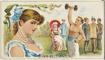 Dumb-Bell Raising, from the Games | Free Photo - rawpixel