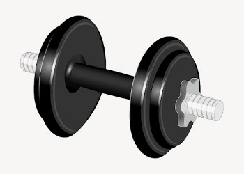 Dumbbell clipart, sports illustration vector. | Free Vector - rawpixel