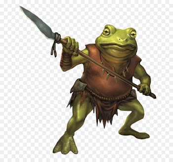 Dungeons & Dragons Bullywug Humanoid Monster Manual Alignment - Frog spear warrior people 