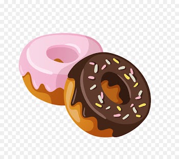 Dunkin' Donuts Coffee and doughnuts Bakery Krispy Kreme - cartoon donut 