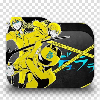 Durarara Anime Folder Icon, Durarara folder icon transparent background PNG clipart