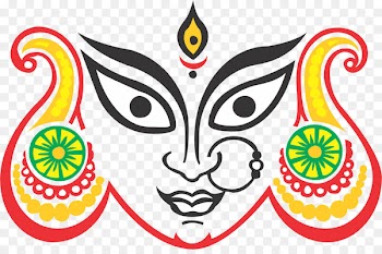 Durga Puja Drawing Sketch Painting - devi banner 