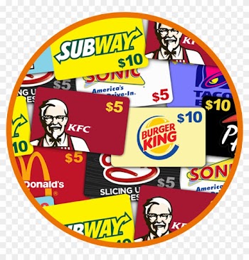 During The Event, Over $500 In Gift Cards To Local - Fast Food Gift Cards