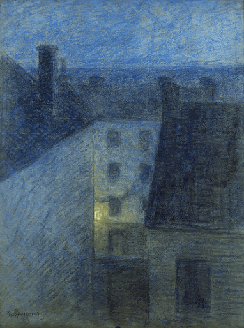 Dusk (1895) painting in high | Free Photo - rawpixel