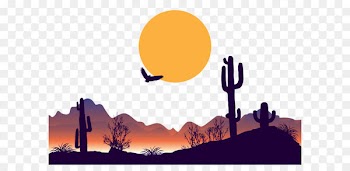 Dusk desert vector 