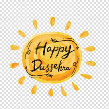 Dussehra , Watercolor hand-painted Valentine's Day label transparent background PNG clipart
