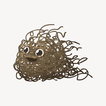 Dust bunny character clipart, Glitch | Free Vector - rawpixel