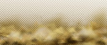 Dust sandy cloud, brown air pollution fog or smoke Free Vector