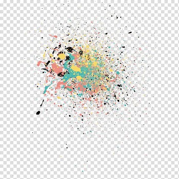 Dusting Wings Part , multicolored abstract painting transparent background PNG clipart