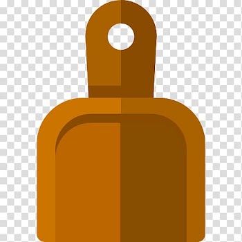 Dustpan Kitchen utensil Tool Cleaning Icon, Yellow shovel transparent background PNG clipart