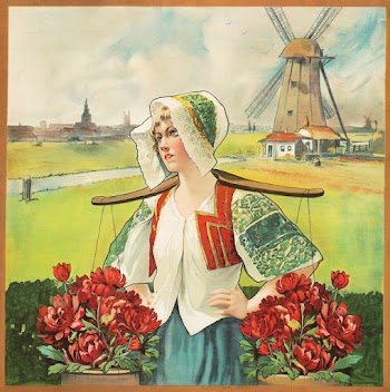 Dutch flower seller (1906). Original | Free Photo - rawpixel