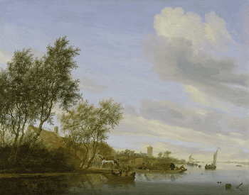 Dutch landscape. Golden Age of Holland. | Free Photo - rawpixel