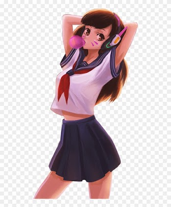 Dva Schoolgirl Render By Desyncrenders - Girls School Comics Deviantart